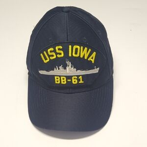 USS Iowa Navy Blue Cap